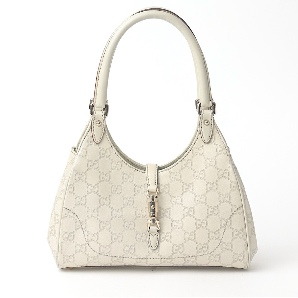 SUPER RARE Gucci Jackie 1961 Bardot bag in Ivory.